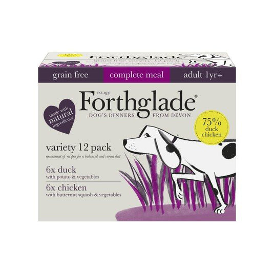 Forthglade Adult Complete Grain Free Duo Chicken & Duck 12 x 395g - North East Pet Shop Forthglade