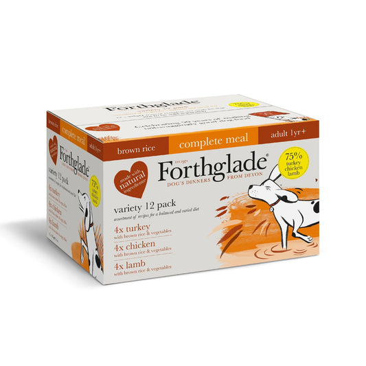 Forthglade Adult Complete Multicase Trays 12 x 395g - North East Pet Shop Forthglade