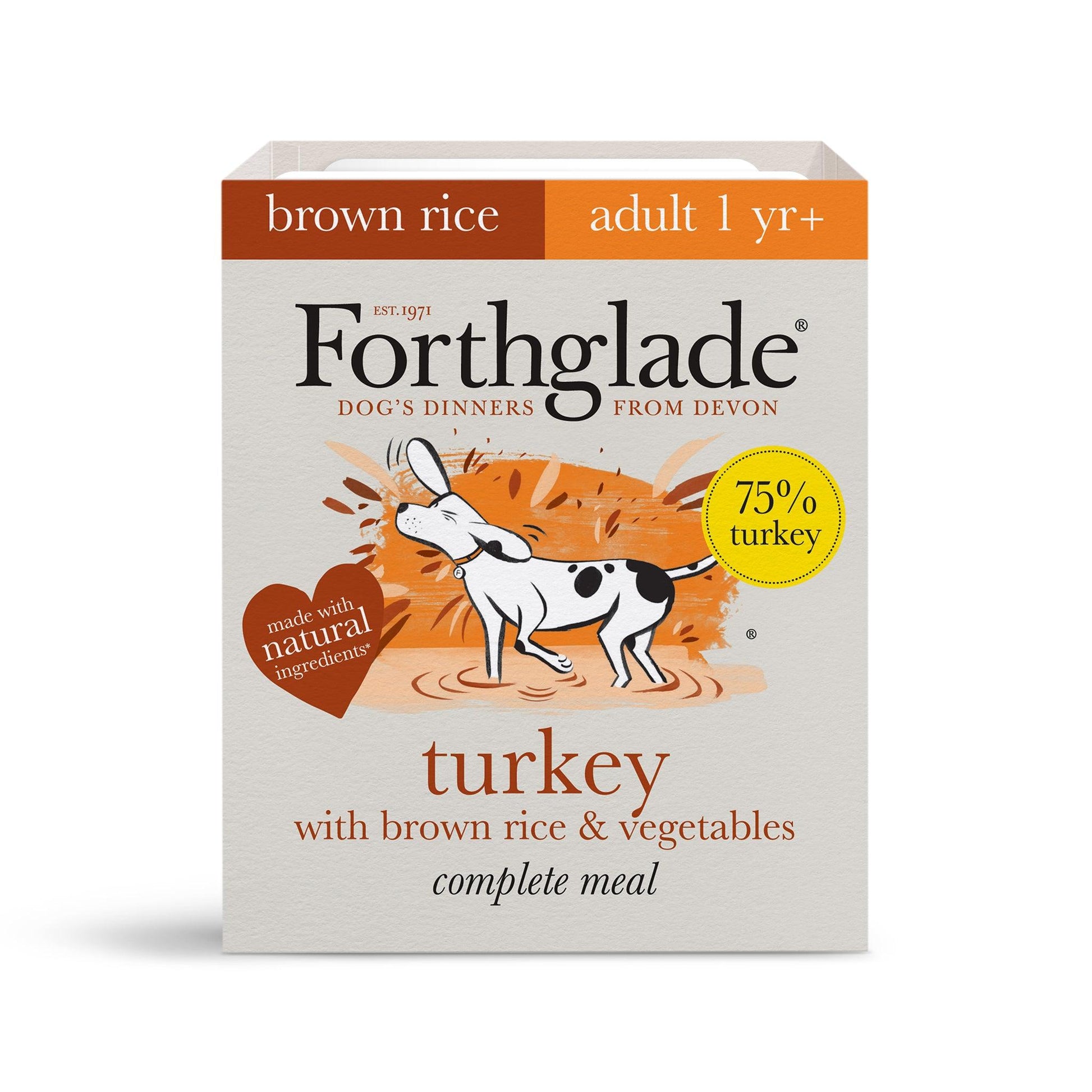 Forthglade Adult Complete Turkey Trays 18 x 395g - North East Pet Shop Forthglade