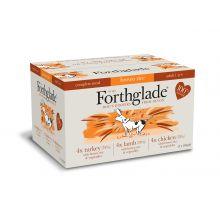 Forthglade Complete Meal Brown Rice - Adult Multicase 12 Pack (Lamb, Turkey, Chicken), 395g - North East Pet Shop Forthglade