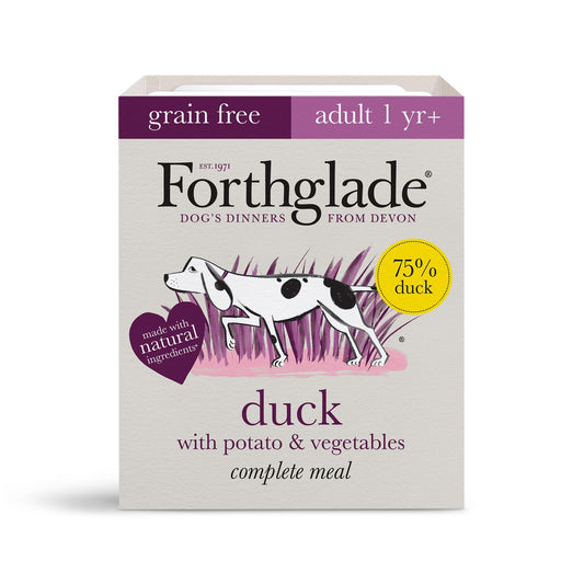 Forthglade Grain Free Duck Adult Dog Food 18 x 395g - North East Pet Shop Forthglade