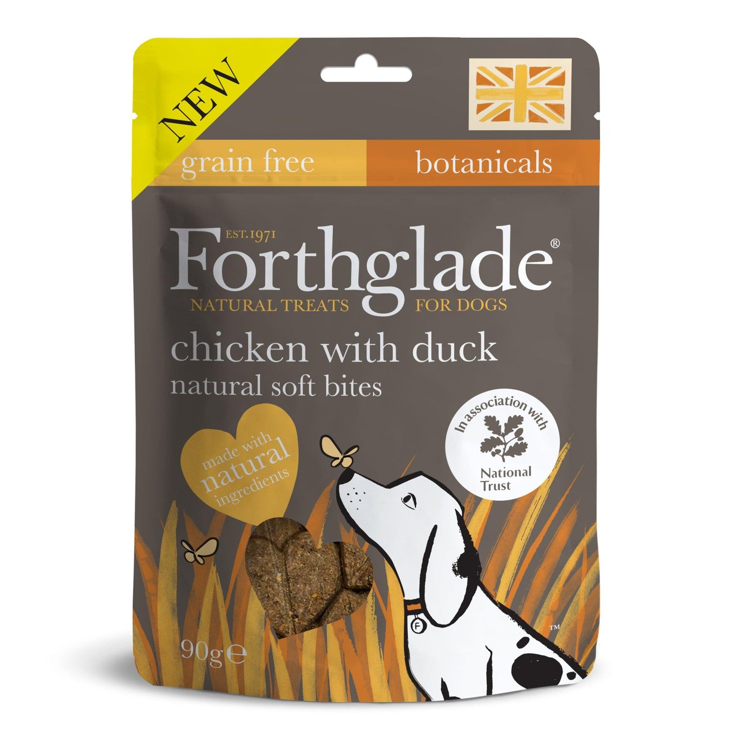 Forthglade National Trust Soft Bites Chick with Duck Treats 90g - North East Pet Shop Forthglade