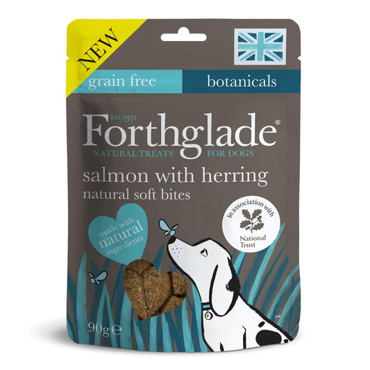 Forthglade National Trust Soft Bites Salmon & Herring Treats 90g - North East Pet Shop Forthglade