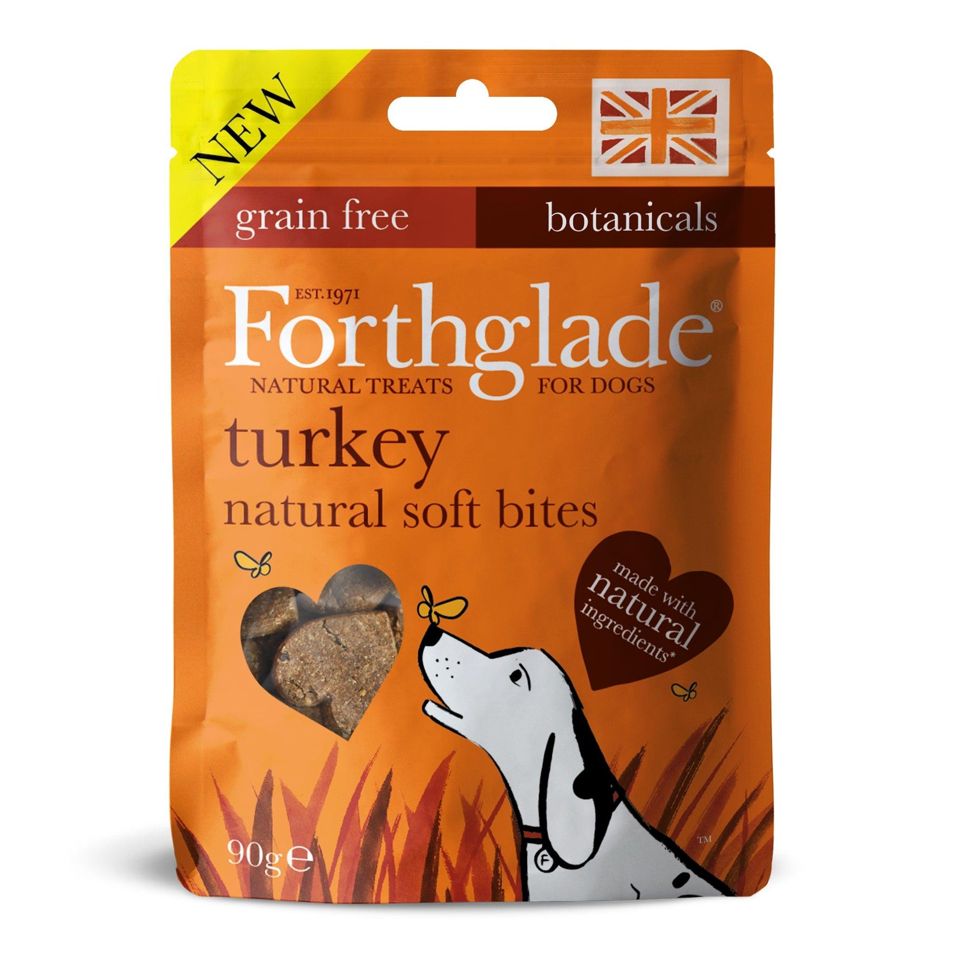 Forthglade Natural Soft Bites Turkey Treats 90g - North East Pet Shop Forthglade