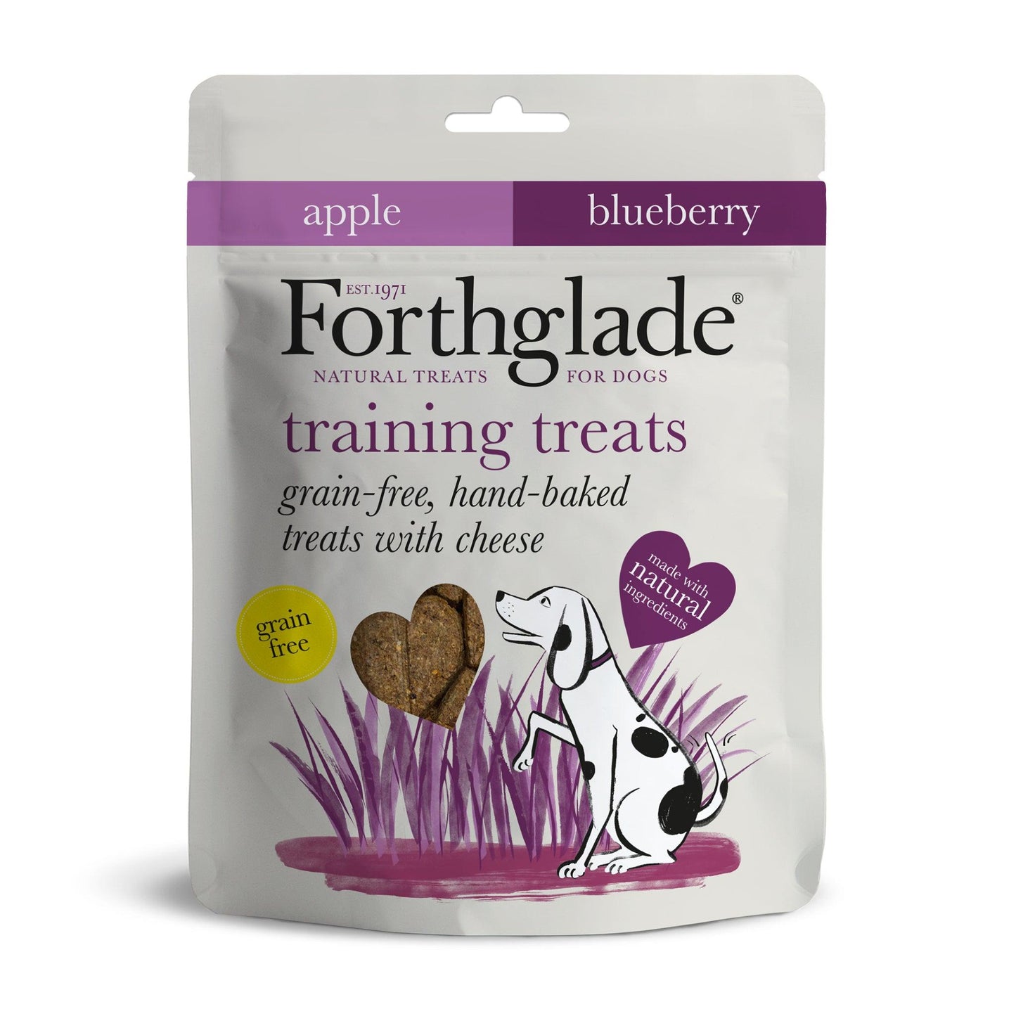 Forthglade Training Treats Grain Free Apple & Blueberry 150g - North East Pet Shop Forthglade