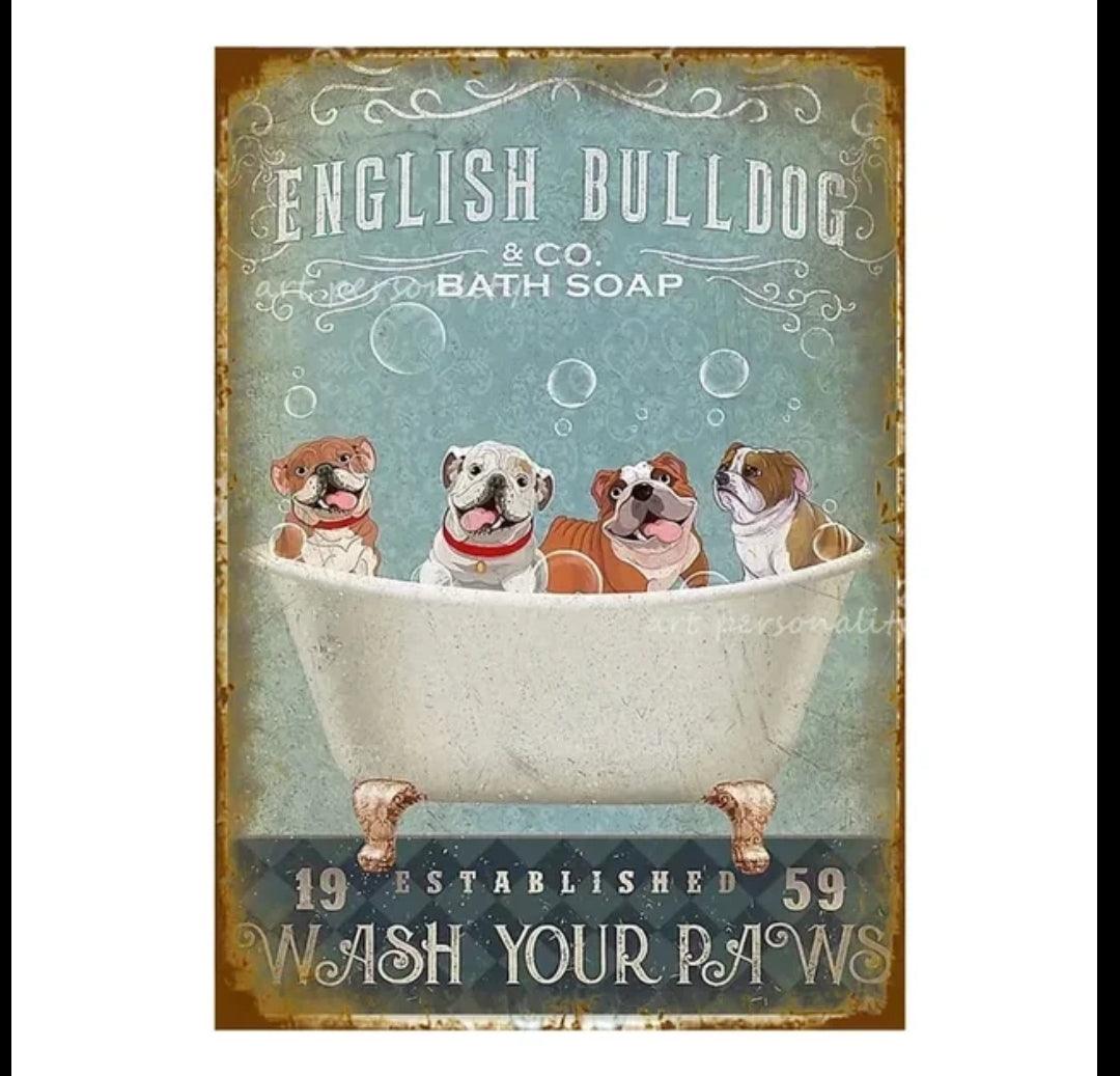 French Bulldog Tin Sign - North East Pet Shop North East Pet Shop