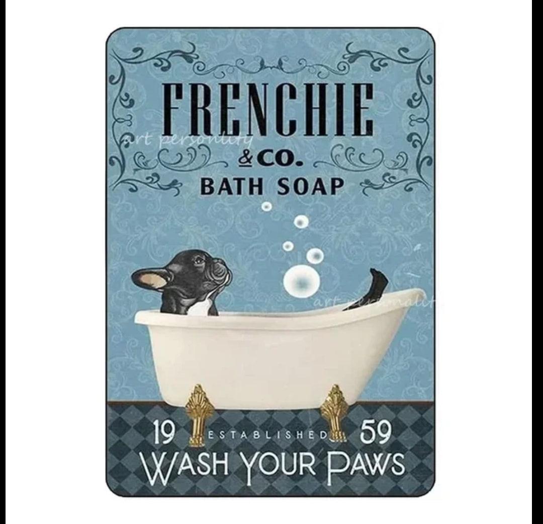 French Bulldog Tin Sign - North East Pet Shop North East Pet Shop