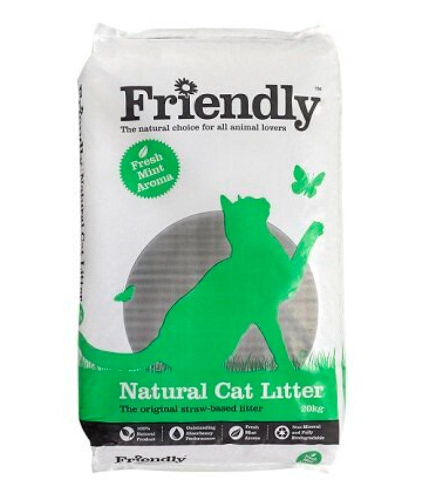 Friendship Estates Natural Cat Litter 20kg - North East Pet Shop Friendly