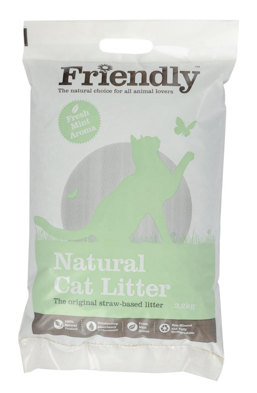 Friendship Estates Natural Cat Litter 3.2kg - North East Pet Shop Friendly