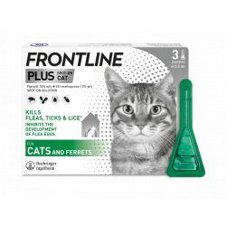 Frontline Plus Cat - 3 Pipettes, 3's - North East Pet Shop Frontline