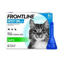 FRONTLINE Spot On Cat - 6 pipettes, 6's - North East Pet Shop Frontline