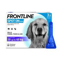 FRONTLINE Spot On Dog Large - 3 pipettes, 3's - North East Pet Shop Frontline