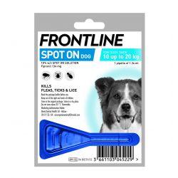 FRONTLINE Spot On Dog Medium - 1 pipette, 1's - North East Pet Shop Frontline