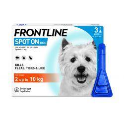 FRONTLINE Spot On Dog Small 3 pipettes 3 s North East Pet Shop