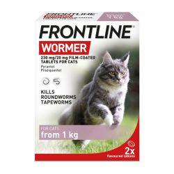 Frontline Wormer Cat, 2tabs - North East Pet Shop Frontline