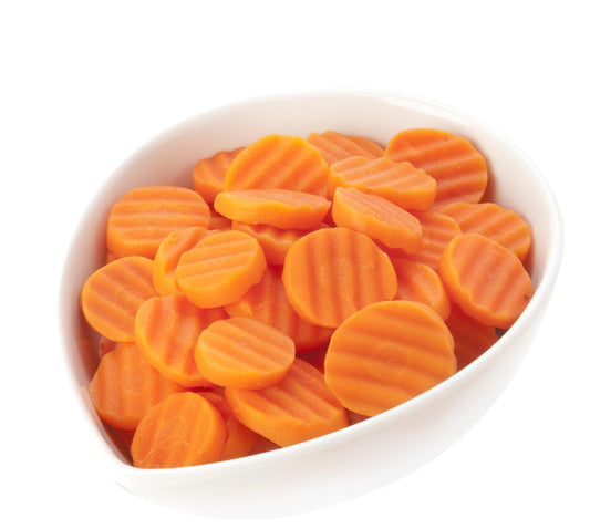 Frozen Essentially Fluted Carrots 2.5kg - North East Pet Shop Dog Shack UK