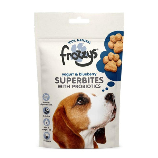 Frozzys Superbites with Probiotics, Yogurt & Blueberry - North East Pet Shop Frozzys