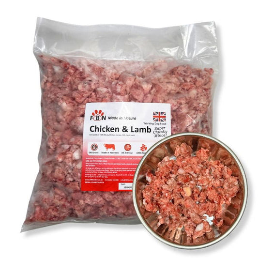 Fur Baby Nutrition Chicken & Lamb Frozen Dog Food 1kg - North East Pet Shop Fur Baby Nutrition