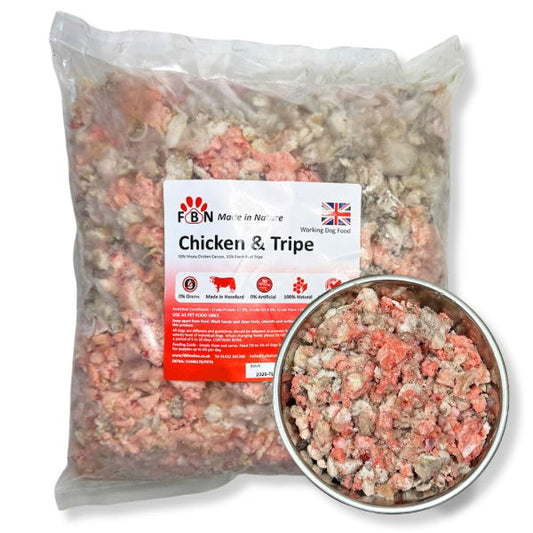 Fur Baby Nutrition Chicken & Tripe Frozen Dog Food 1kg - North East Pet Shop Fur Baby Nutrition