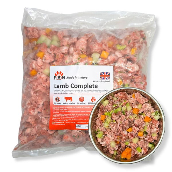 Fur Baby Nutrition Lamb Complete Frozen Dog Food 1kg - North East Pet Shop Fur Baby Nutrition