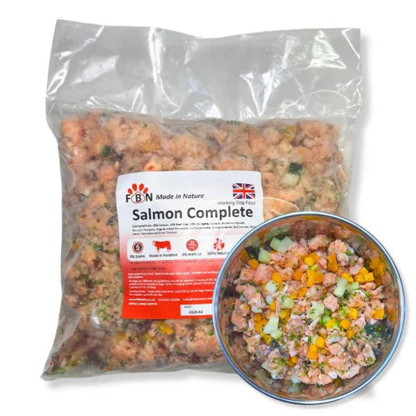 Fur Baby Nutrition Salmon Complete Frozen Dog Food 1kg - North East Pet Shop Fur Baby Nutrition