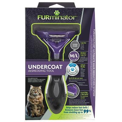 FURminator Undercoat Long Hair M/Lg Cat - North East Pet Shop FURminator