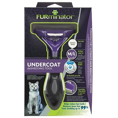 FURminator Undercoat Short Hair M/Lg Cat - North East Pet Shop FURminator