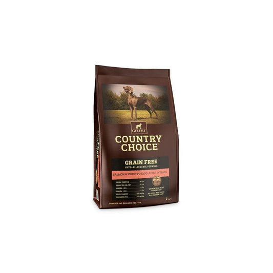 Gelert Country Choice Adult Grain Free Salmon & Sweet Potato 2kg - North East Pet Shop Gelert