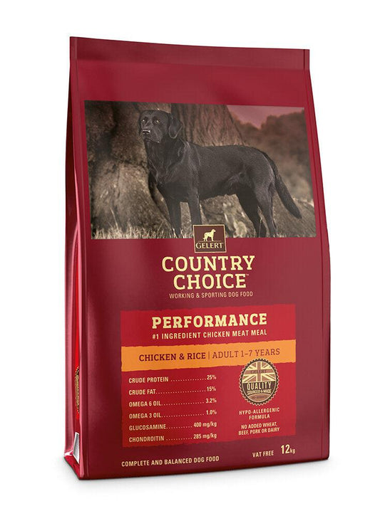 Gelert Country Choice Adult Performance Chicken 12kg - North East Pet Shop Gelert