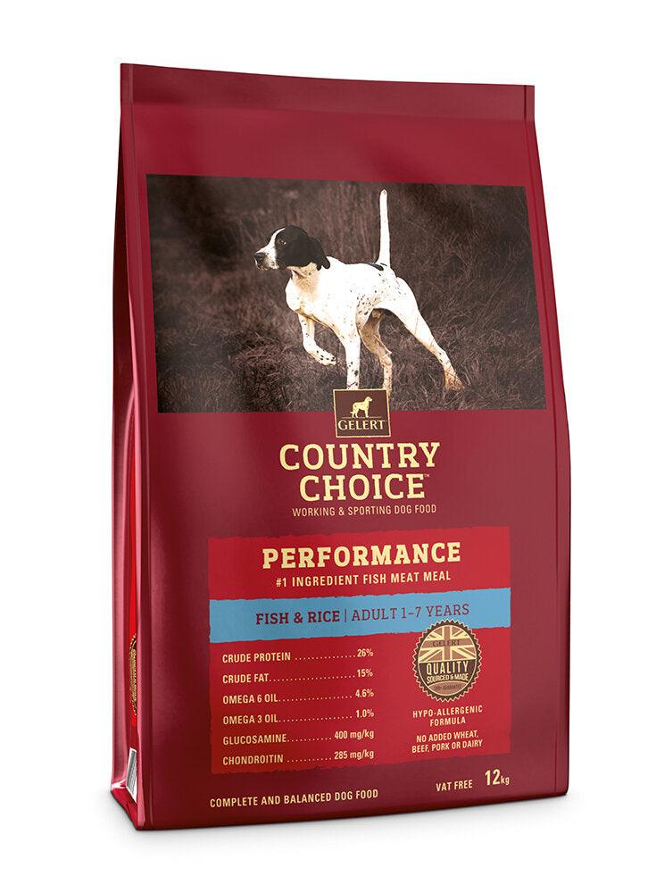 Gelert Country Choice Adult Performance Fish 12kg - North East Pet Shop Gelert