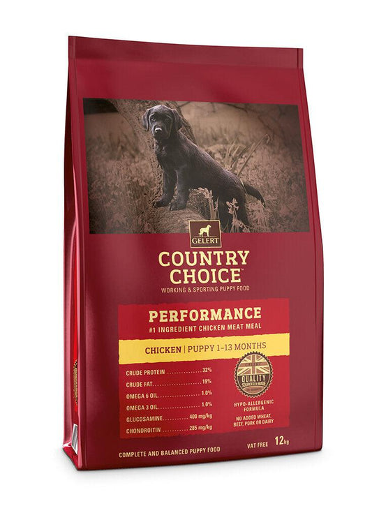 Gelert Country Choice Puppy Performance Chicken 12kg - North East Pet Shop Gelert