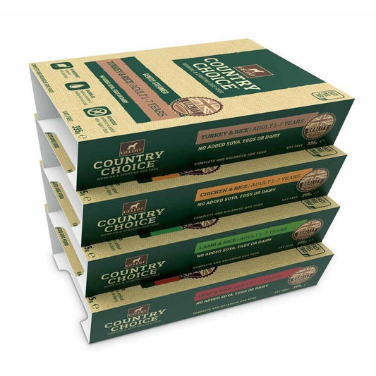 Gelert Country Choice Tray Varieties Dog Food 12 x 395g - North East Pet Shop Gelert