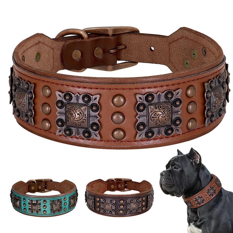 Genuine Leather Classic Collar - North East Pet Shop Dog Shack UK