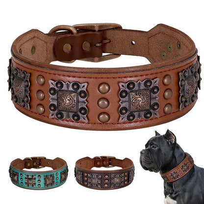 Genuine Leather Classic Collar - North East Pet Shop Dog Shack UK