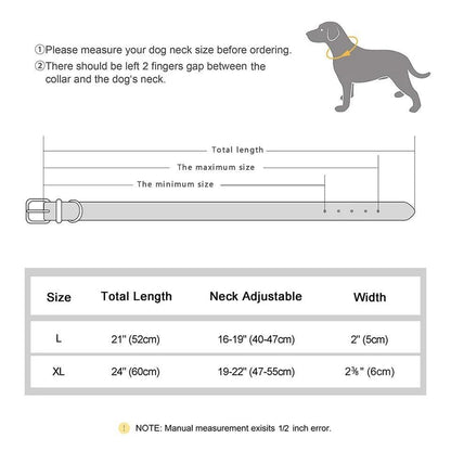 Genuine Leather Classic Collar - North East Pet Shop Dog Shack UK