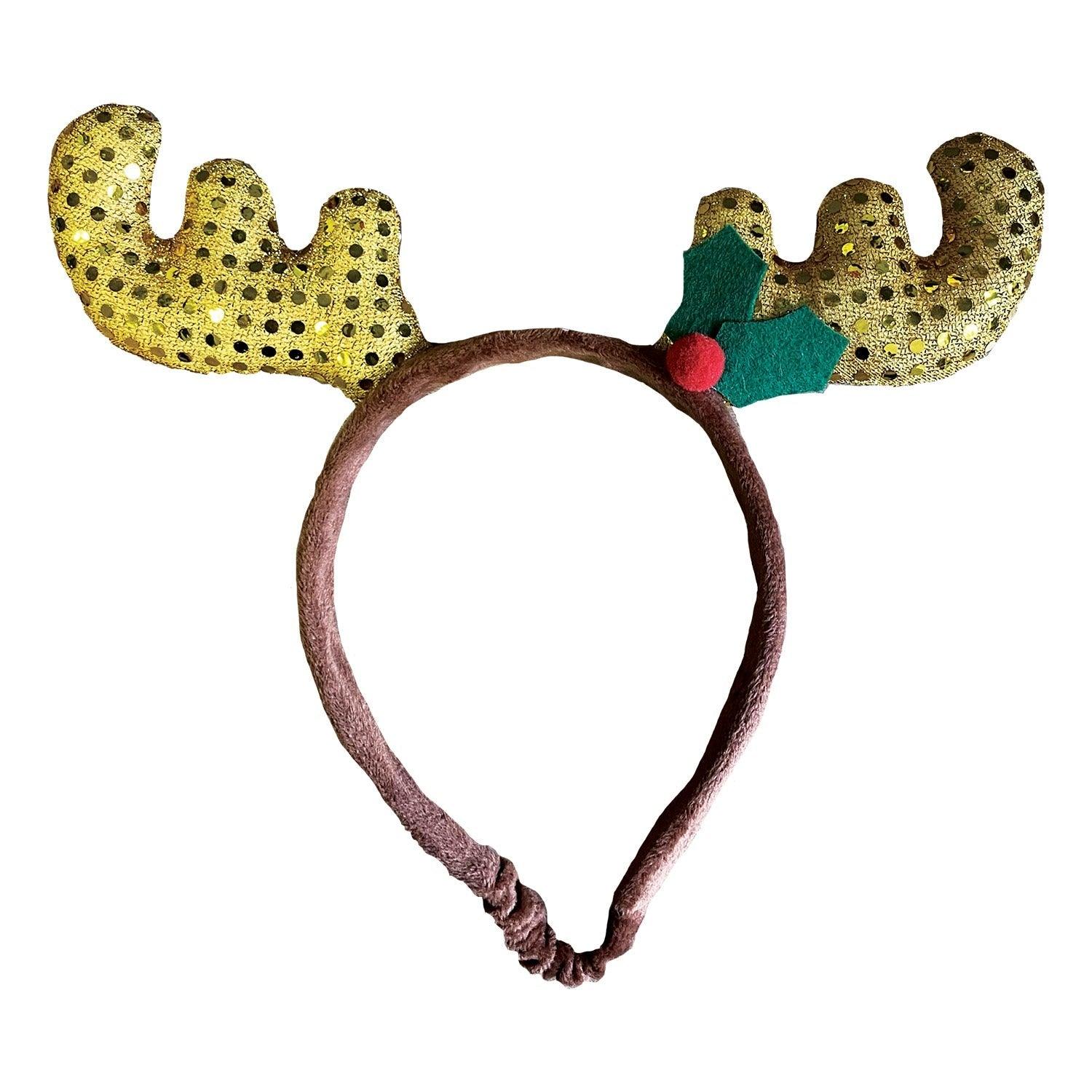 Glitter Antler Headband M/L - North East Pet Shop North East Pet Shop