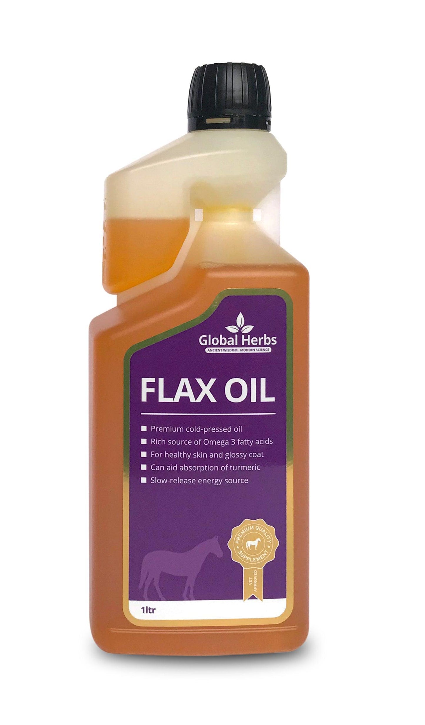 Global H Flax Oil - North East Pet Shop Global Herbs