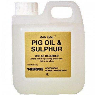 Gold Label Pig Oil & Sulphur 1L - North East Pet Shop Gold Labels