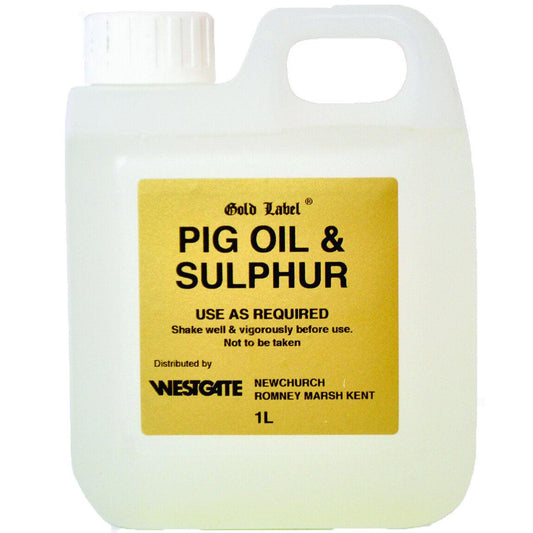 Gold Label Pig Oil & Sulphur 5L - North East Pet Shop Gold Labels