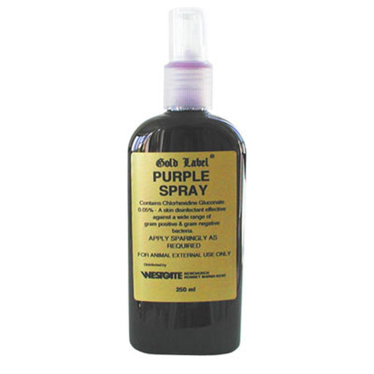 Gold Label Purple Spray - North East Pet Shop Gold Labels