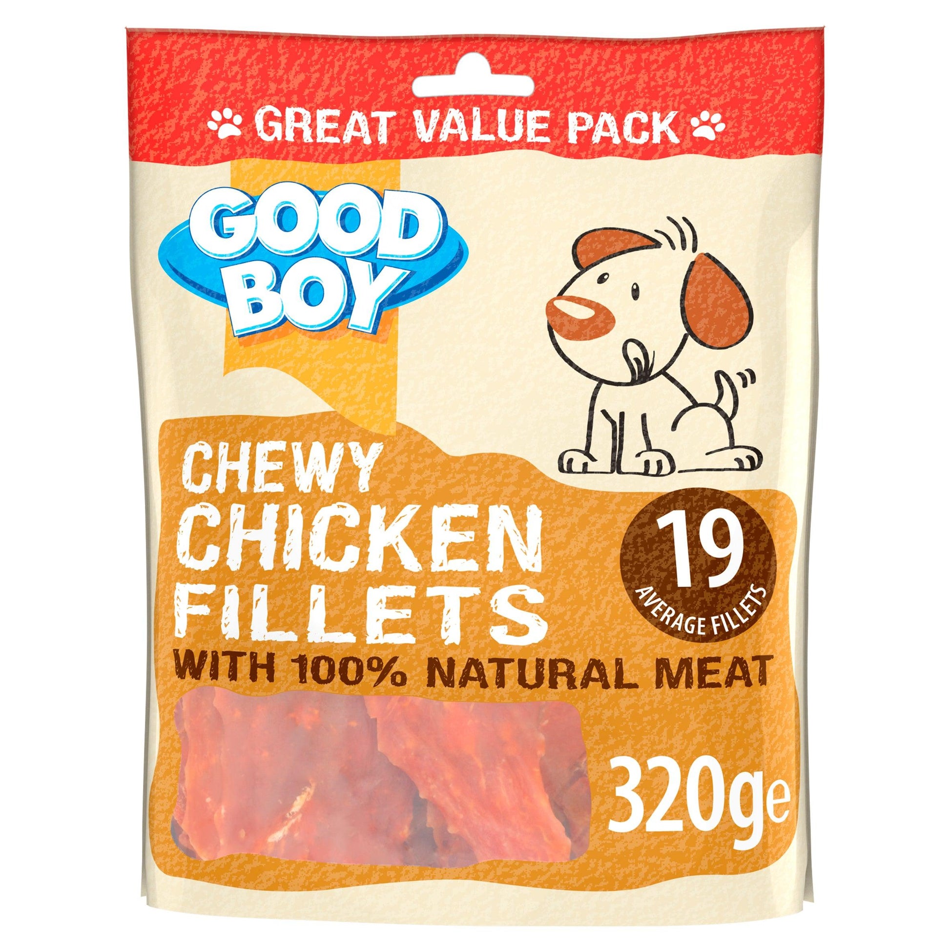 Good Boy Chewy Chicken Fillets 3x320g - North East Pet Shop Good Boy