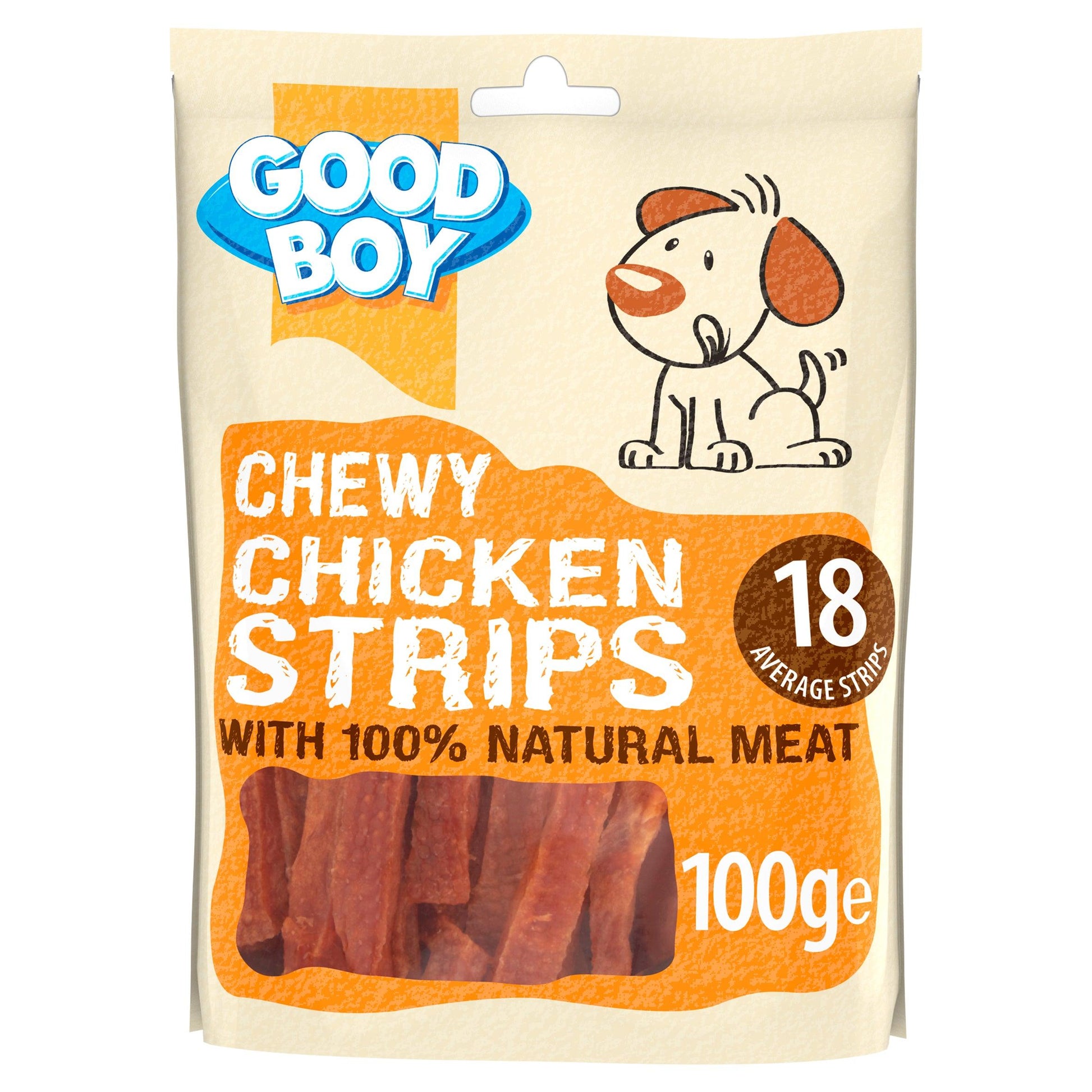 Good Boy Chewy Chicken Strips 10x100g - North East Pet Shop Good Boy