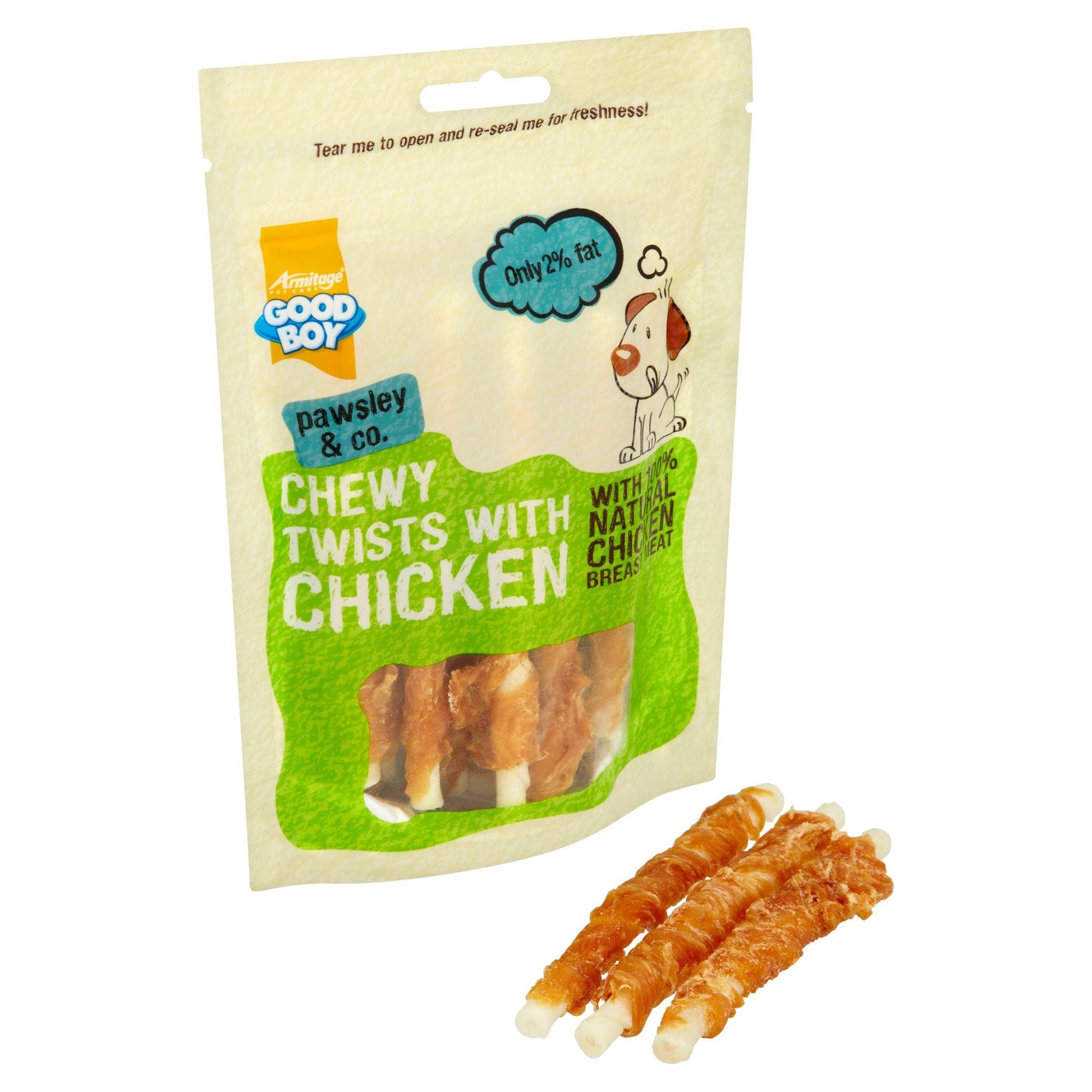 Good Boy Chewy Twists Chicken 90gx10 - North East Pet Shop Good Boy