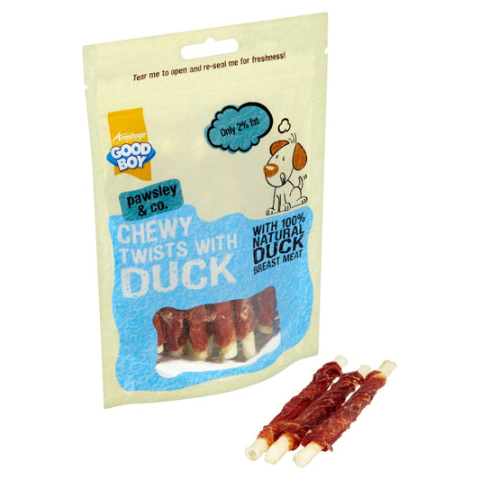 Good Boy Chewy Twists Duck 10x90g - North East Pet Shop Good Boy