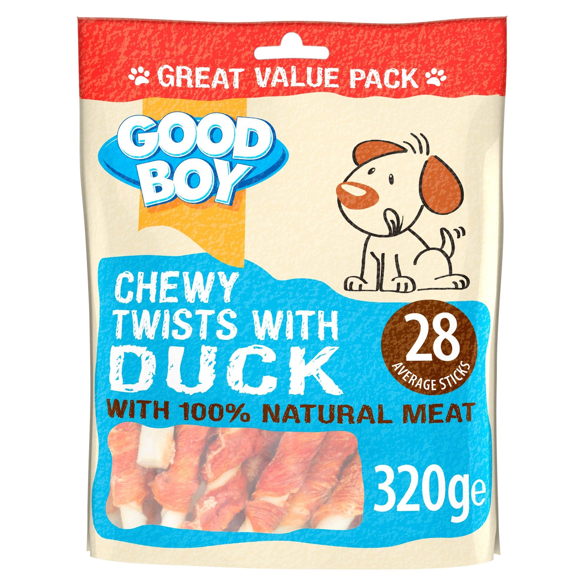 Good Boy Chewy Twists with Duck 3x320g - North East Pet Shop Good Boy