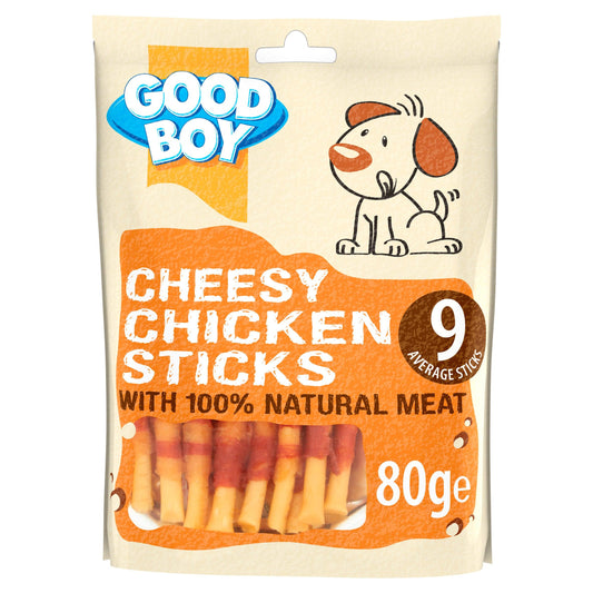 Good Boy Chicken Cheese Sticks 10x80g - North East Pet Shop Good Boy