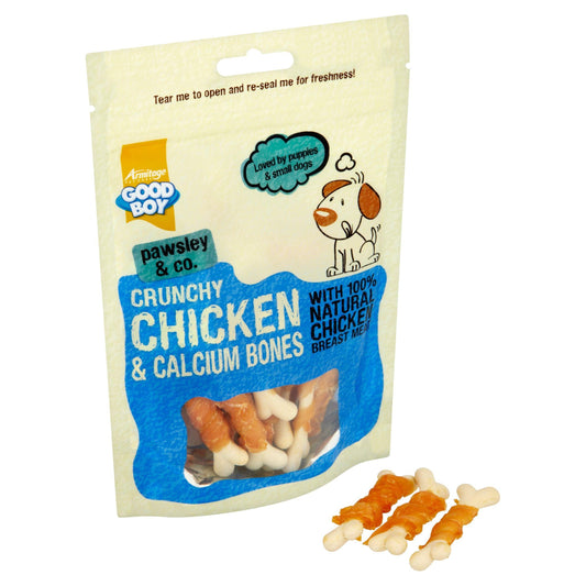 Good Boy Crunchy Chicken & C Bone 100gx8 - North East Pet Shop Good Boy