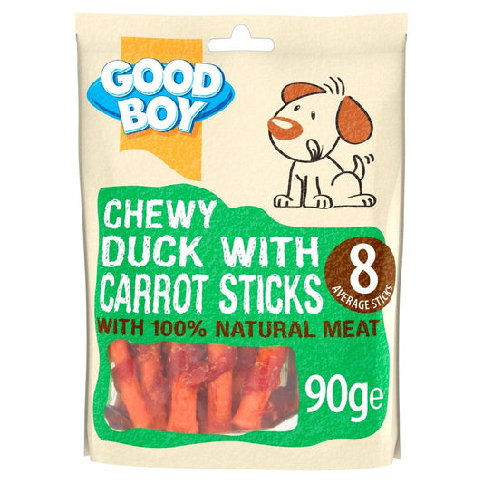 Good Boy Duck with Carrot Sticks 10x90g - North East Pet Shop Good Boy