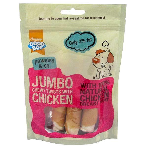 Good Boy Jumbo Chewy Twist Chick 100gx12 - North East Pet Shop Good Boy