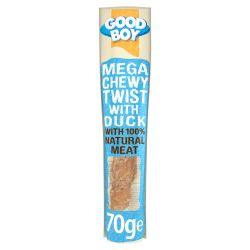 Good Boy Mega Chewy Twist Duck, 70g - North East Pet Shop Good Boy